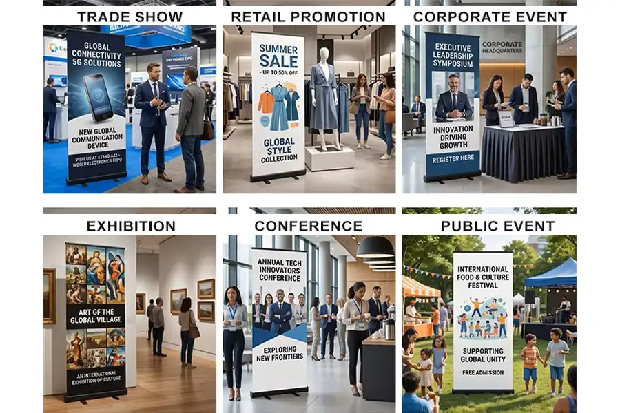 Trade Show Roll-Up Banner Setup