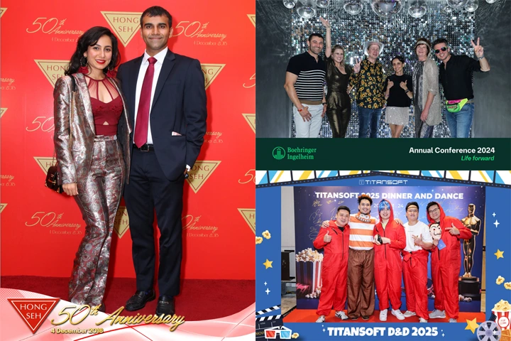 Professional Photographer Posing Guests on Red Carpet